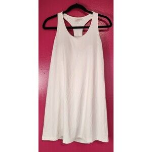 Calia Energize Racerback Exercise Tennis Dress White Size Medium
